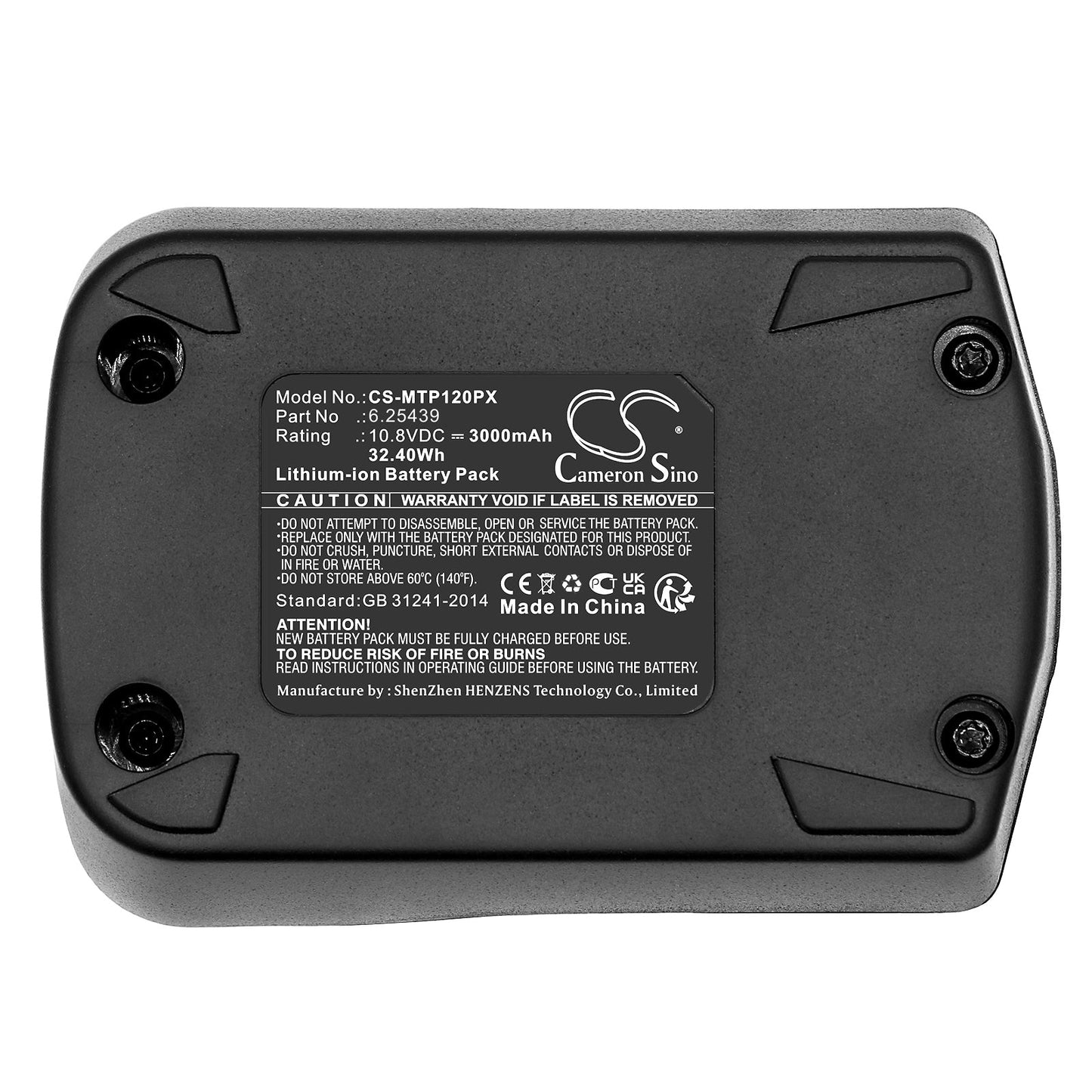 Replacement Battery for Metabo PowerImpact 12 – Power Tools – 3000mAh / 32.40Wh / 10.8V