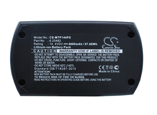 Replacement Battery for Metabo  BSZ 14.4 – Power Tools – 4000mAh / 57.60Wh / 14.4V