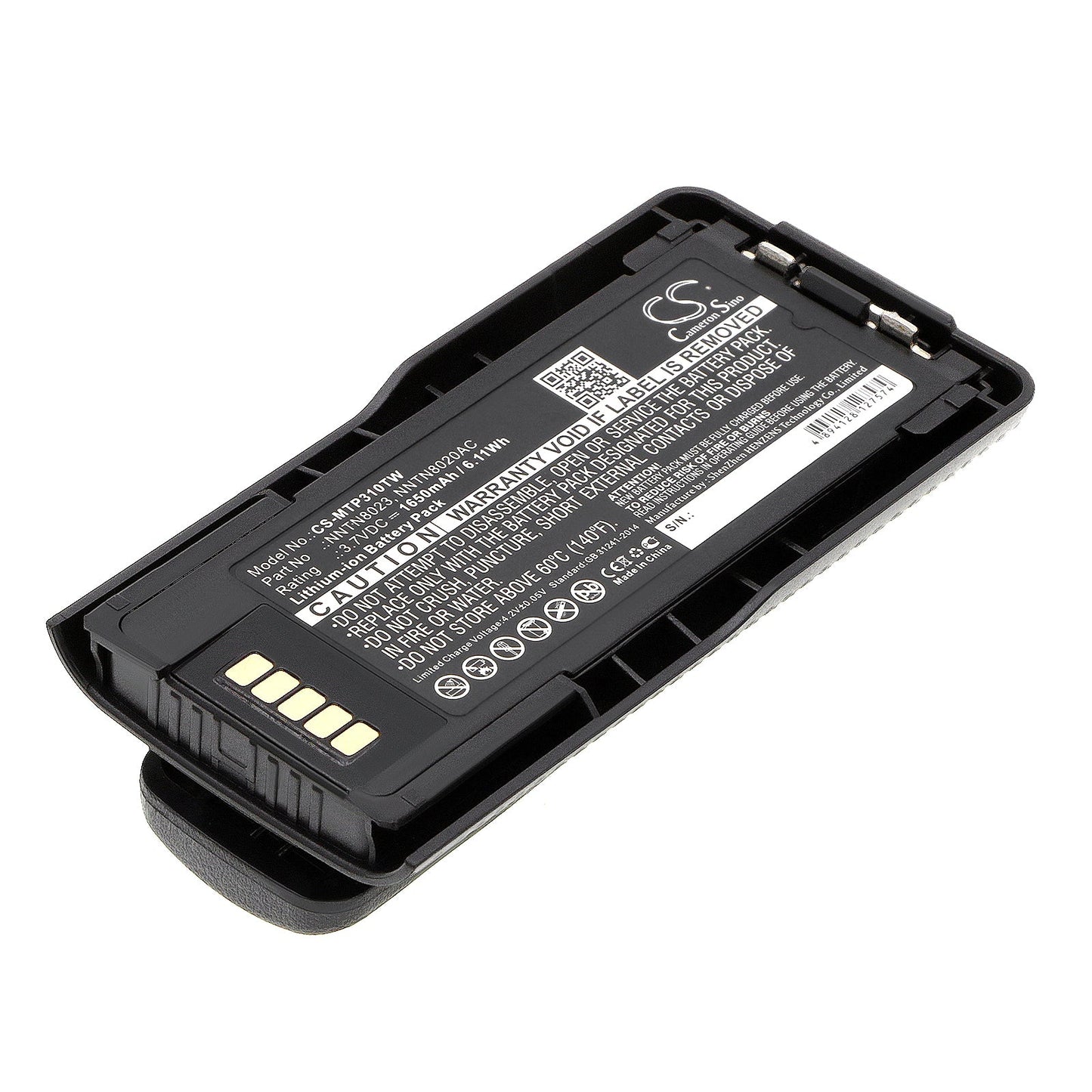 Replacement Battery for Motorola MTP3100 – Two-Way Radio – 1650mAh / 6.1Wh / 3.7V