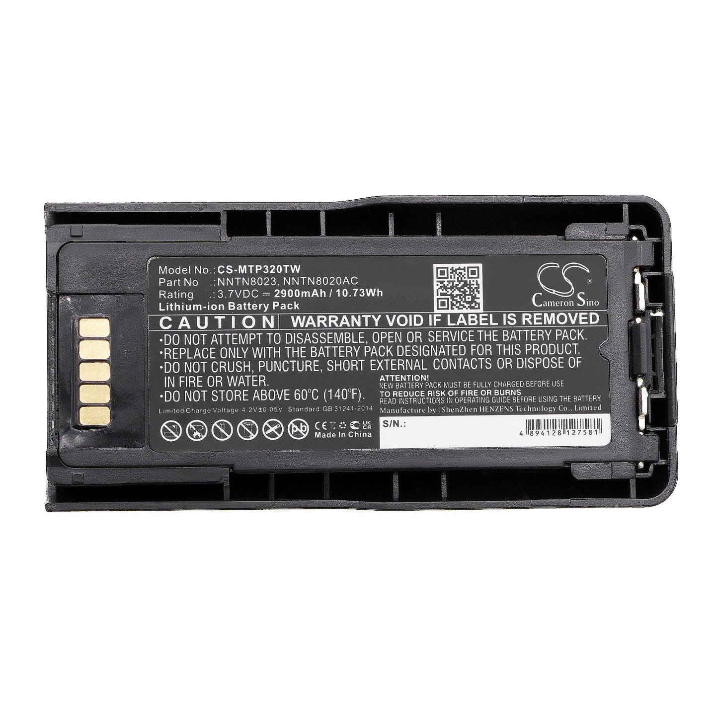 Replacement Battery for Motorola MTP3100 – Two-Way Radio – 2900mAh / 10.73Wh / 3.7V