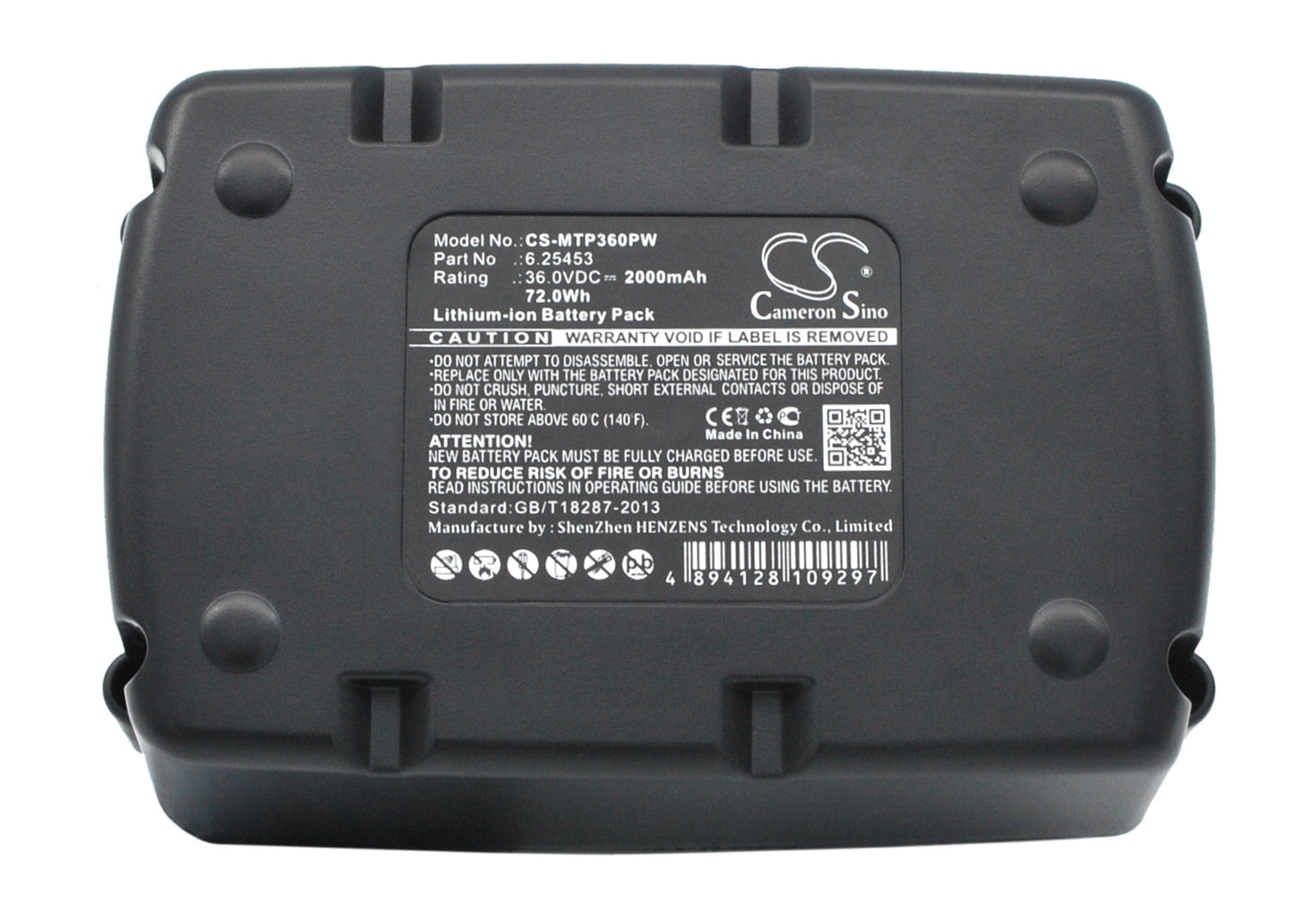 Replacement Battery for Metabo  AHS 36V – Power Tools – 2000mAh / 72.0Wh / 36.0V