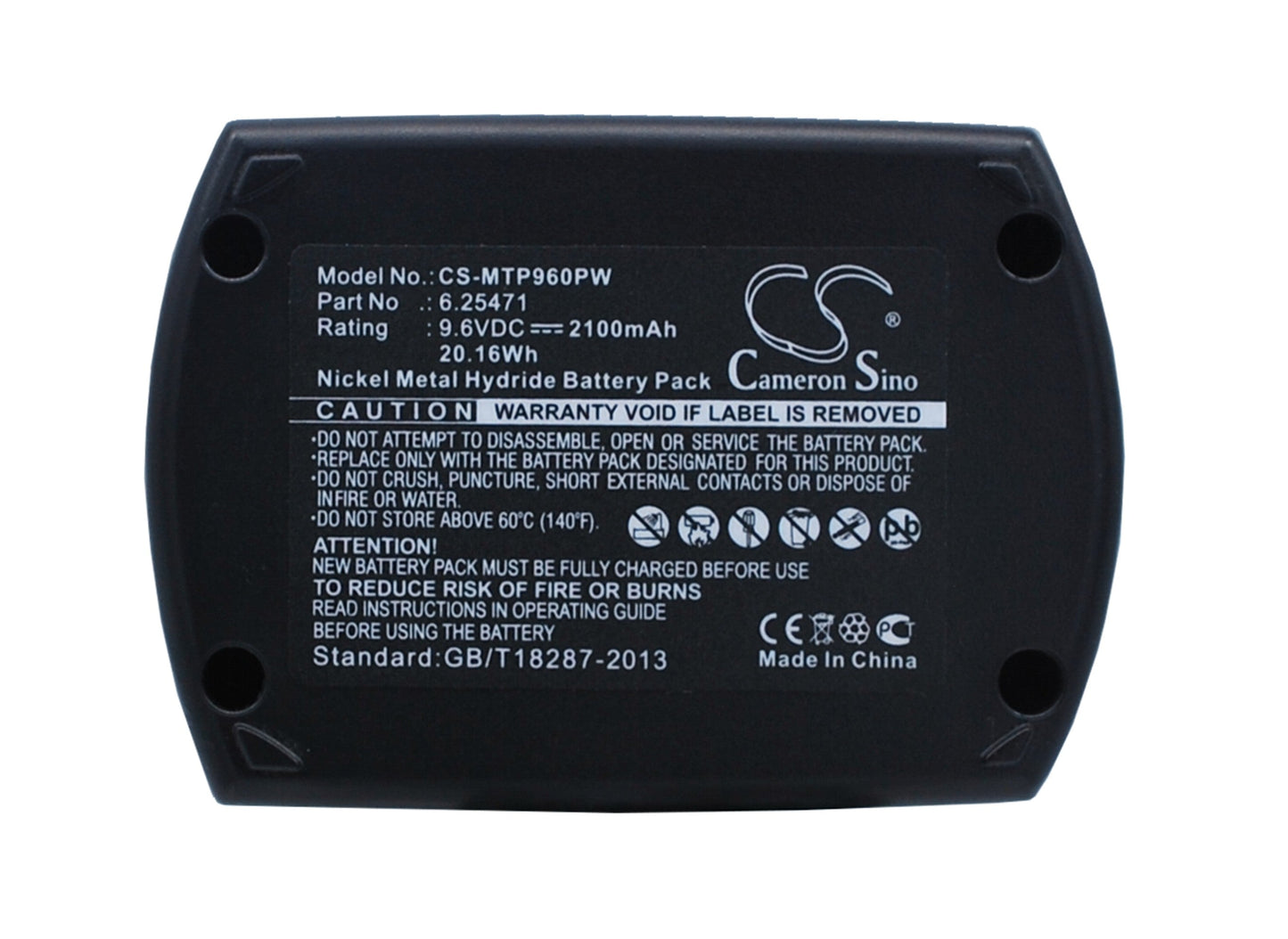 Replacement Battery for Metabo BS 9.6 – Power Tools – 2100mAh / 20.16Wh / 9.6V