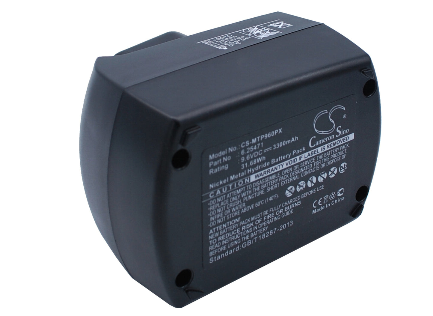 Replacement Battery for Metabo  BS 9.6 – Power Tools – 3300mAh / 31.68Wh / 9.6V