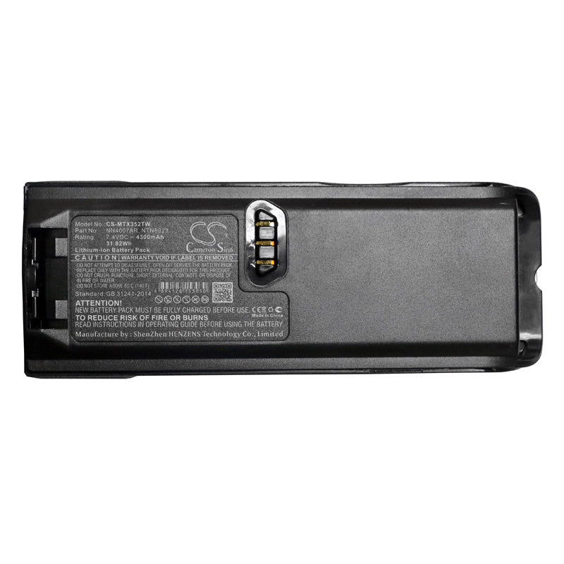 Replacement Battery for Motorola NTN8293 – Two-Way Radio – 4300mAh / 31.82Wh / 7.4V