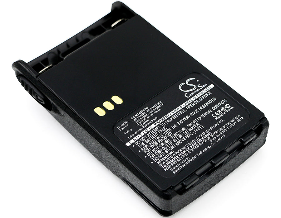 Replacement Battery for Motorola EX500 – Two-Way Radio – 1800mAh / 12.96Wh / 7.2V