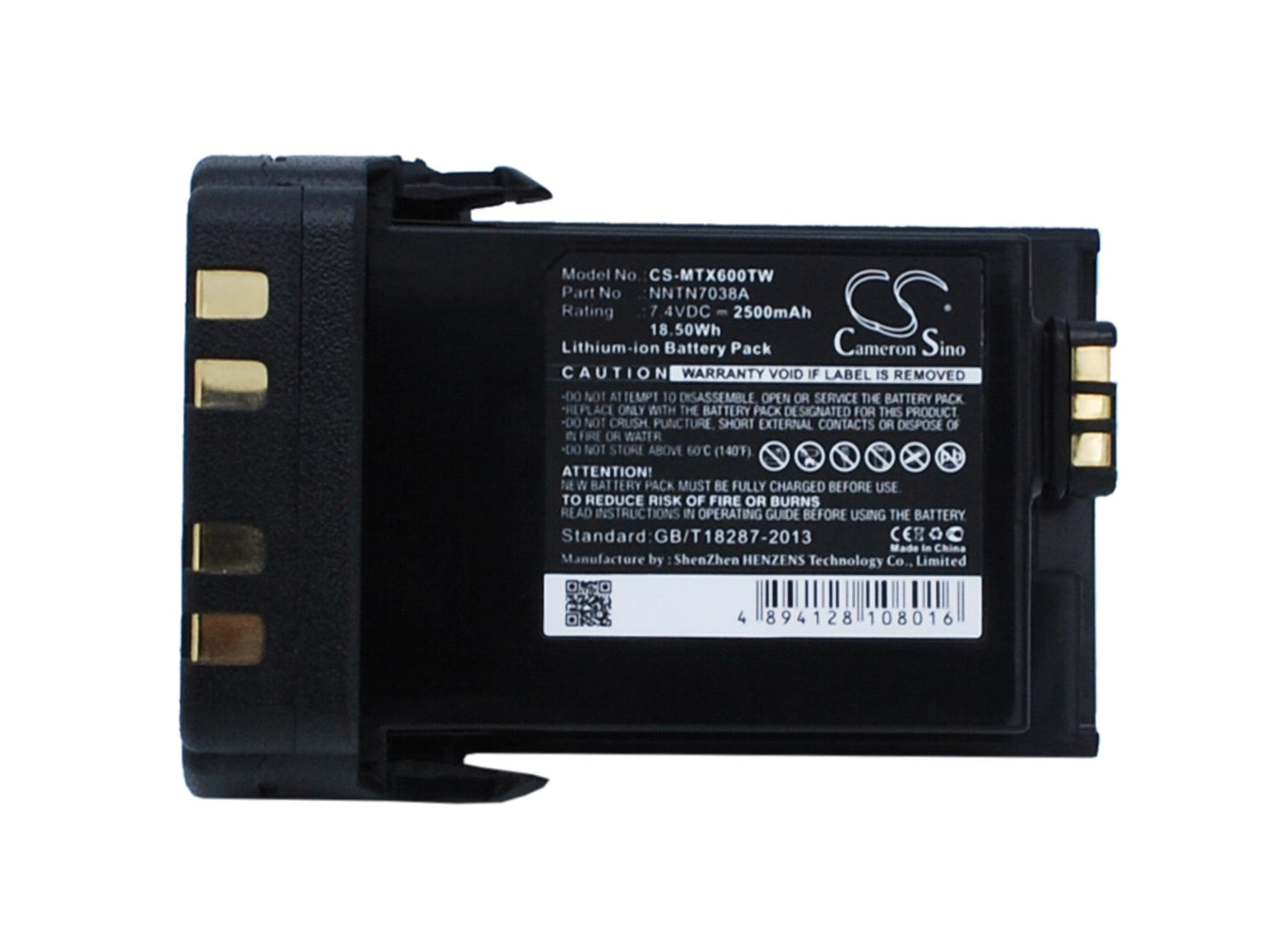 Replacement Battery for Motorola Apx 5000 – Two-Way Radio – 2500mAh / 18.50Wh / 7.4V