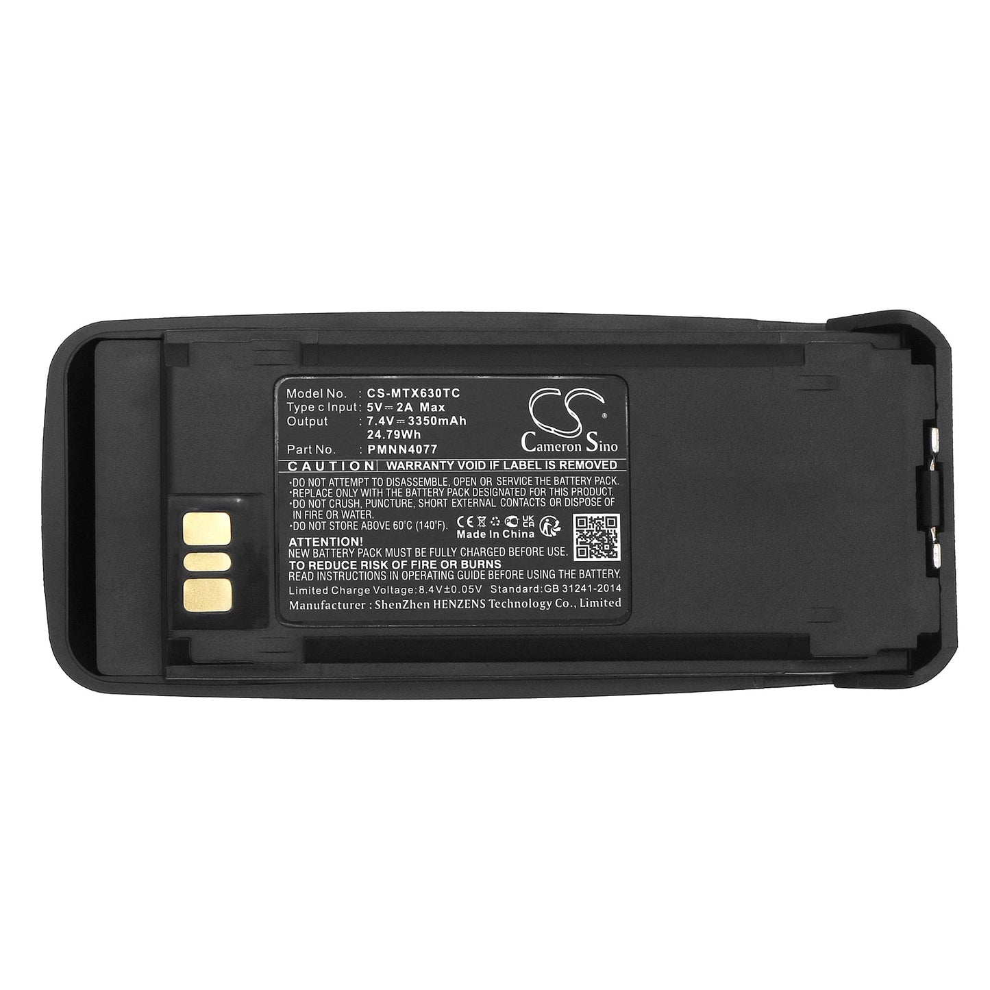 Replacement Battery for Motorola DGP4150 – Two-Way Radio – 3350mAh / 24.79Wh / 7.4V