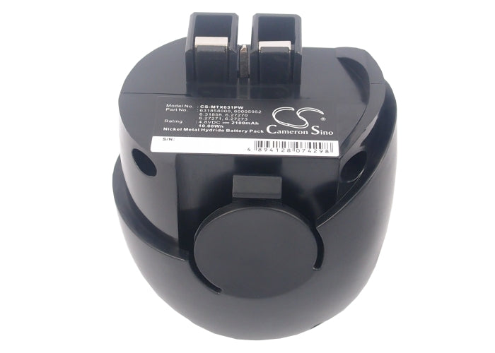 Replacement Battery for Metabo  Powergrip 2 – Power Tools – 2100mAh/10.08Wh / 4.8V