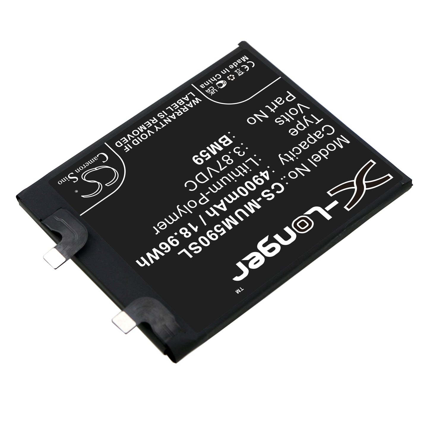 Replacement Battery for Xiaomi 11T – Mobile, SmartPhone – 4900mAh / 18.96Wh / 3.87V