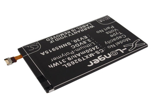 Replacement Battery for Verizon  Droid Razr HD – Mobile, SmartPhone – 2450mAh / 9.31Wh / 3.8V