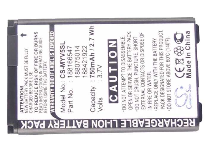 Replacement Battery for Vodafone Simply 1 – Mobile, SmartPhone – 750mAh / 2.78Wh / 3.7V