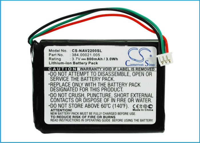 Replacement Battery for Navigon 2200 – GPS, Navigator – 800mAh / 3.7V