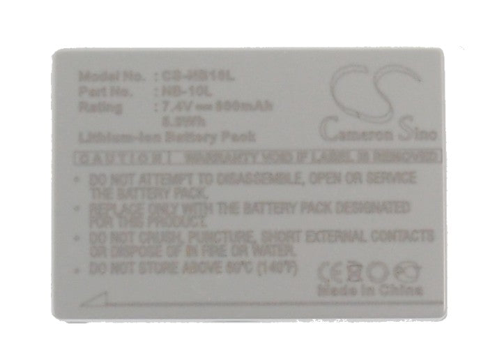Replacement Battery for Canon PowerShot G1 X – Camera – 800mAh / 5.92Wh / 7.4V