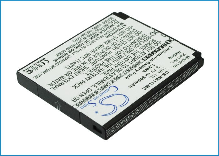 Replacement Battery for Canon ELPH 110 HS – Camera – 500mAh / 3.7V