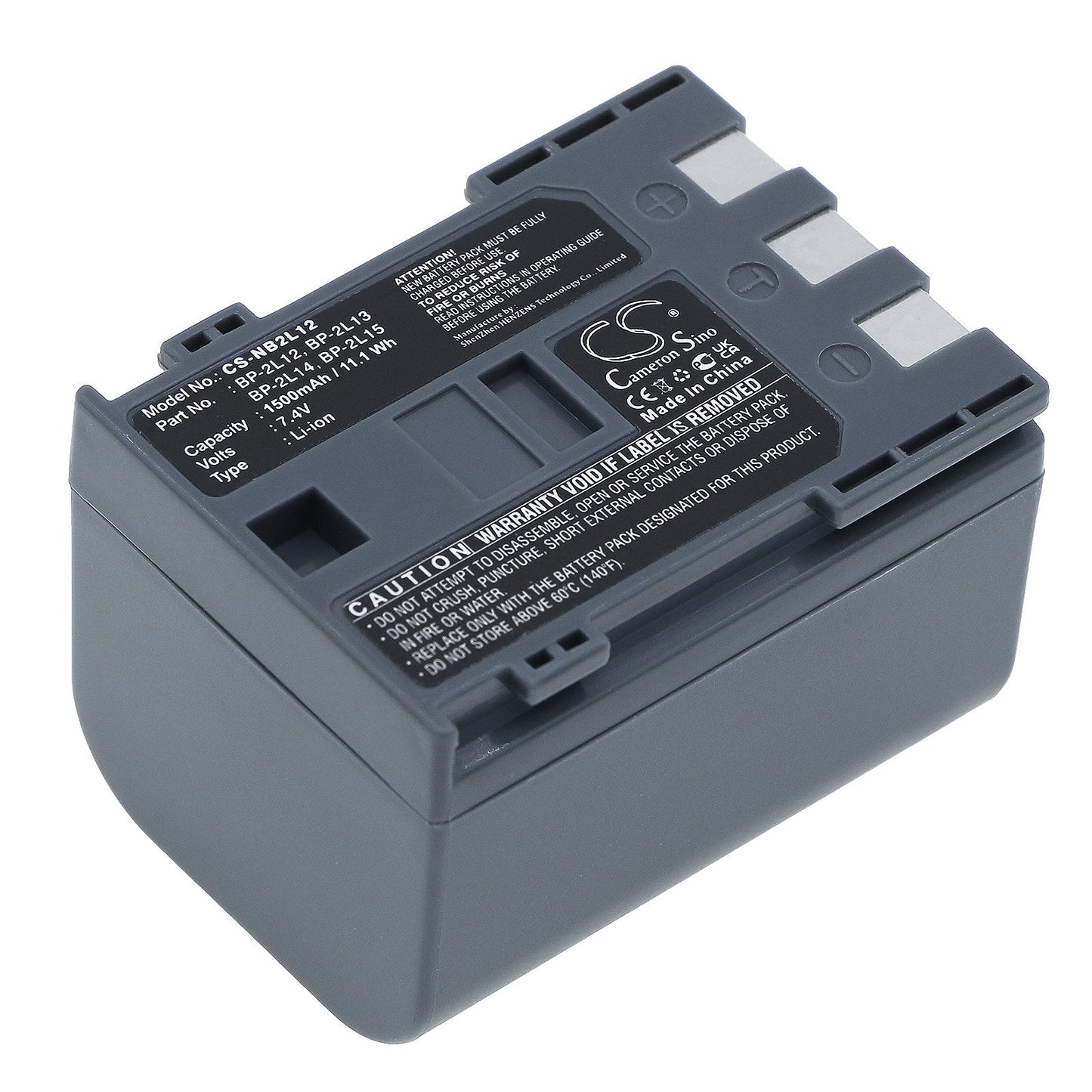 Replacement Battery for Canon DC310 – Camera – 1500mAh / 7.4V