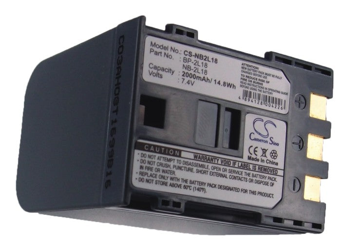 Replacement Battery for Canon Digital Rebel XT EOS 350D – Camera – 2000mAh / 7.4V