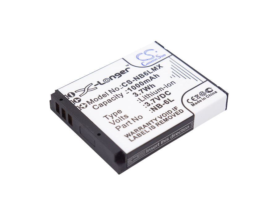 Replacement Battery for Canon Digital IXUS 200 IS – Camera – 1000mAh / 3.70Wh / 3.7V