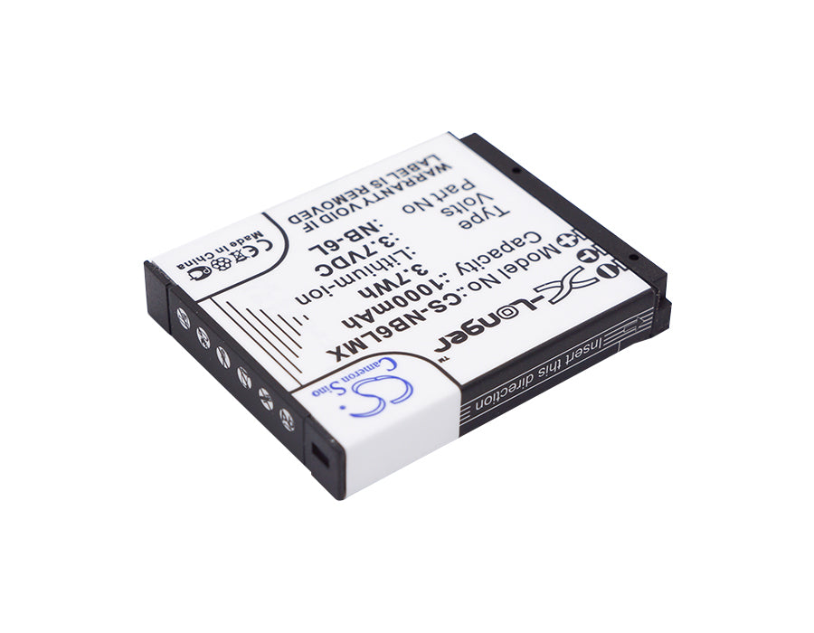 Replacement Battery for Canon Digital IXUS 200 IS – Camera – 1000mAh / 3.70Wh / 3.7V