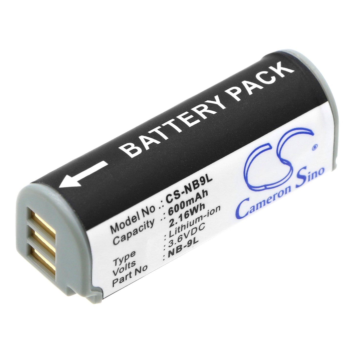 Replacement Battery for Canon IXUS 1000 HS – Camera – 600mAh / 2.16Wh / 3.6V