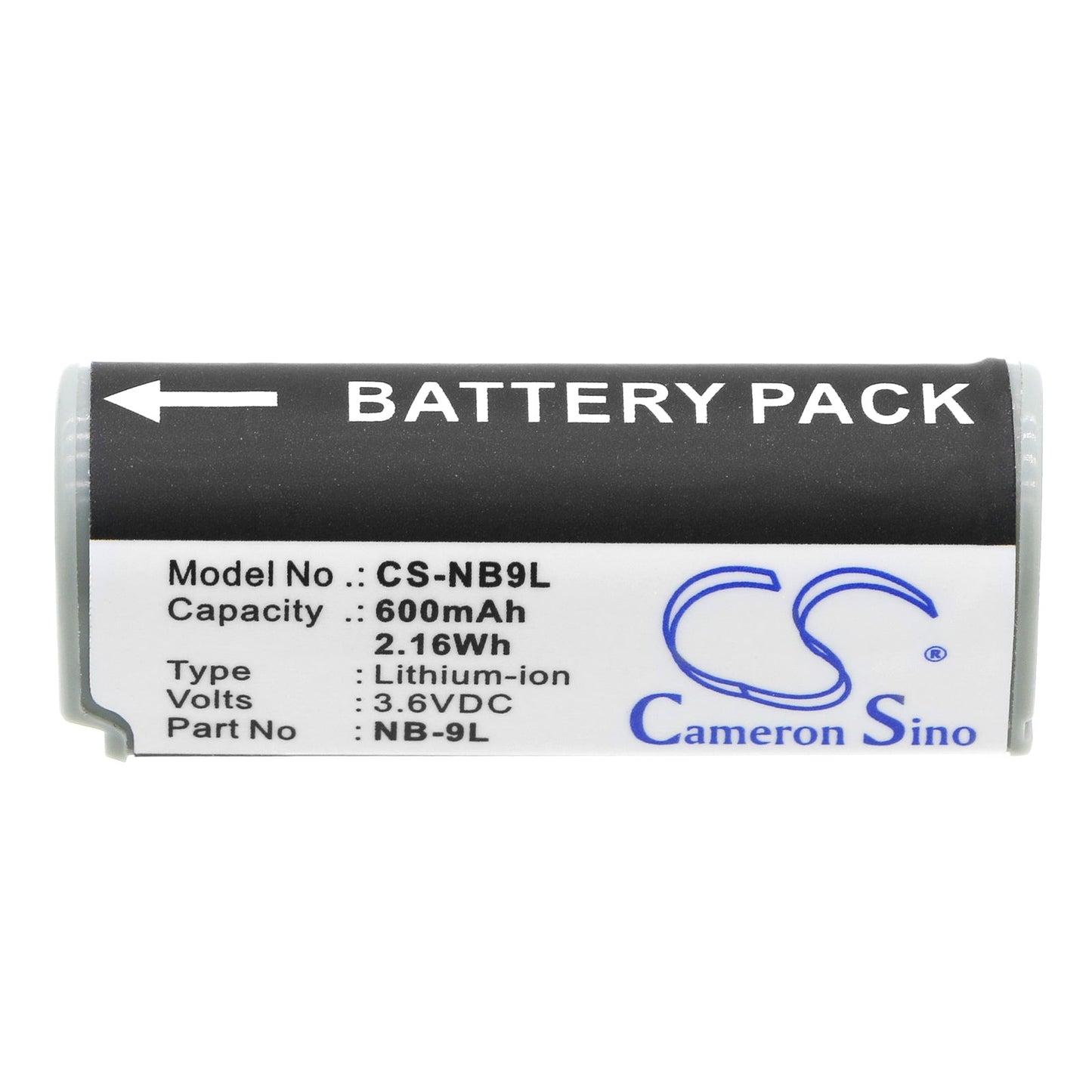 Replacement Battery for Canon IXUS 1000 HS – Camera – 600mAh / 2.16Wh / 3.6V