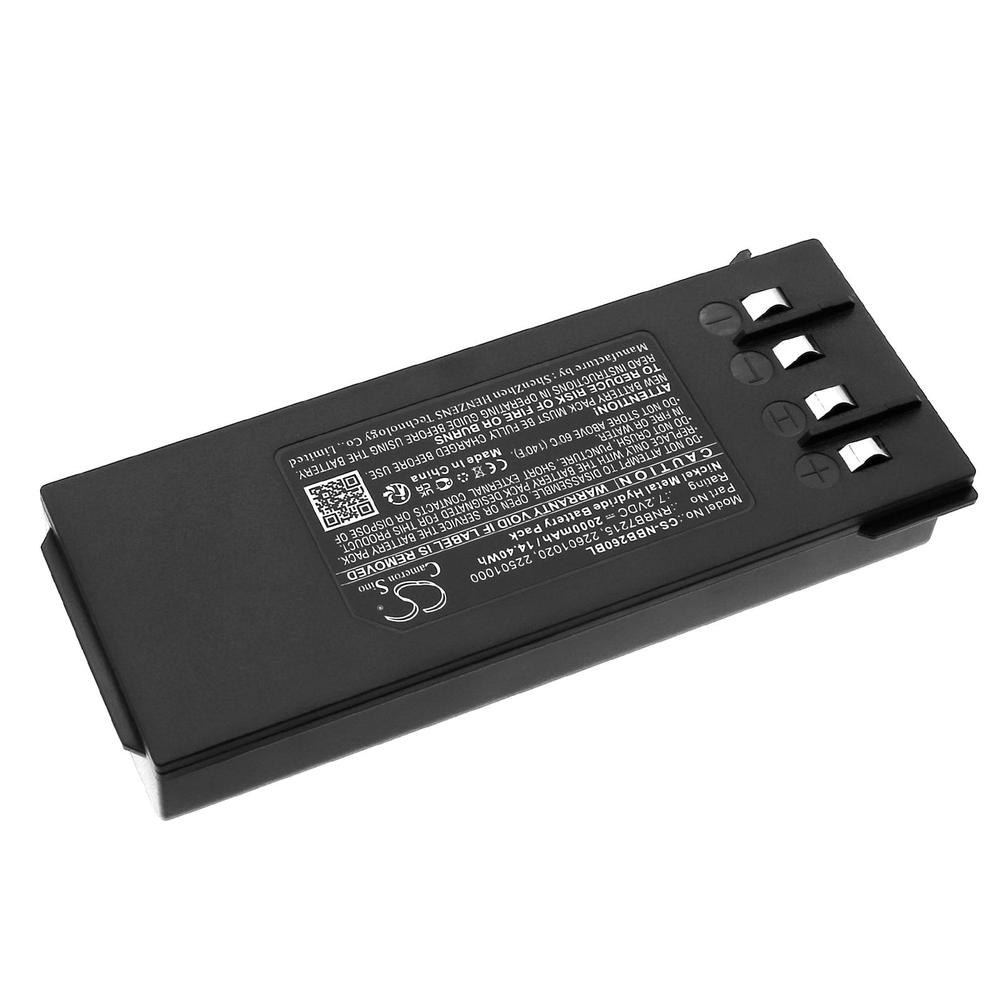 Replacement Battery for NBB 2.260.1020 – Crane Remote Control – 2000mAh / 14.40Wh / 7.2V