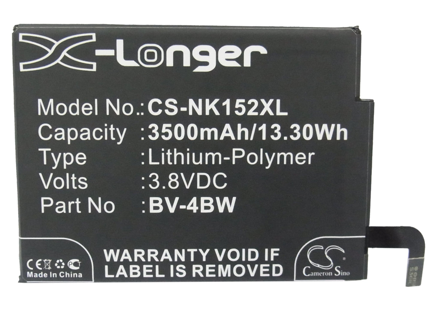 Replacement Battery for Nokia Batman – Mobile, SmartPhone – 3500mAh / 13.30Wh / 3.8V