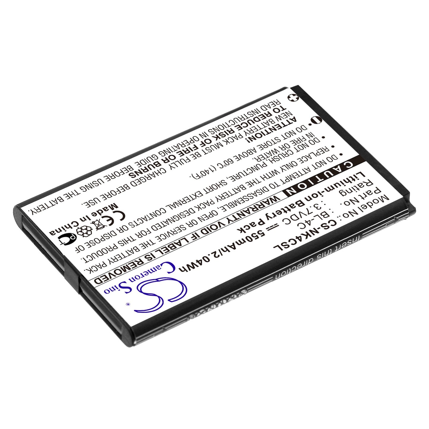 Replacement Battery for SVP 600 – Mobile, SmartPhone – 550mAh / 2.04Wh / 3.7V