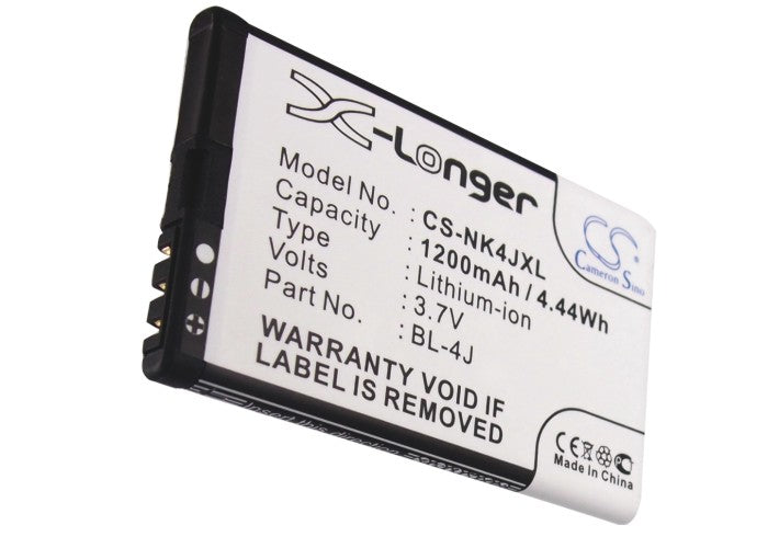 Replacement Battery for Nokia C6 – Mobile, SmartPhone – 1200mAh / 4.44Wh / 3.7V