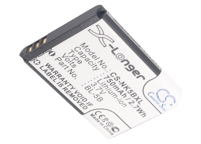 Replacement Battery for Rollei 10050 – Mobile, SmartPhone – 750mAh / 2.78Wh / 3.7V