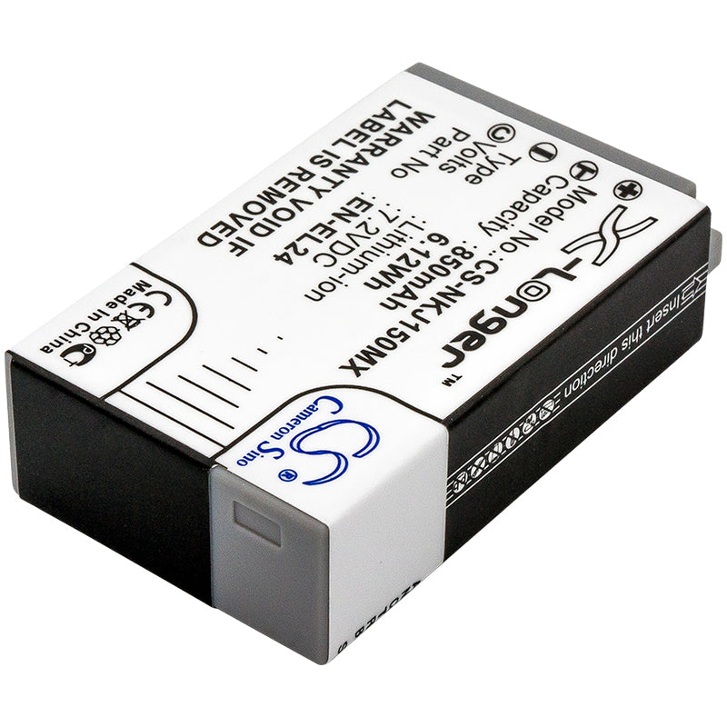 Replacement Battery for Nikon 1 J5 – Camera – 850mAh / 6.12Wh / 7.2V