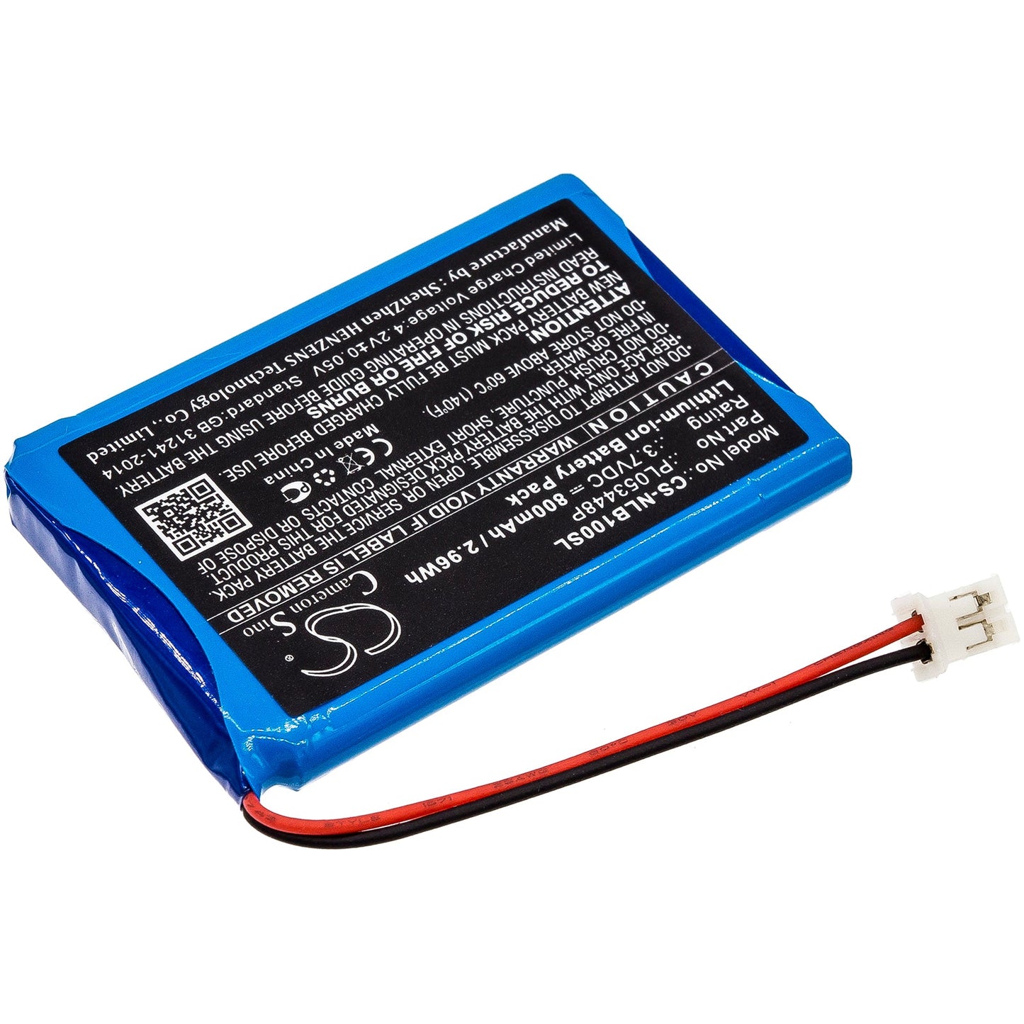 Replacement Battery for Nolan B5 – Wireless Headset – 800mAh / 2.96Wh / 3.7V