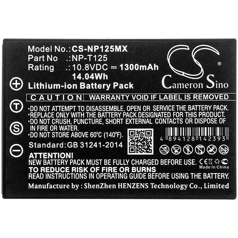 Replacement Battery for Fujifilm GFX 50S – Camera – 1300mAh / 14.04Wh / 10.8V