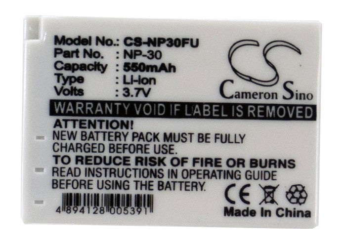 Replacement Battery for Fujifilm FinePix F440 – Camera – 300mAh / 1.11Wh / 3.7V