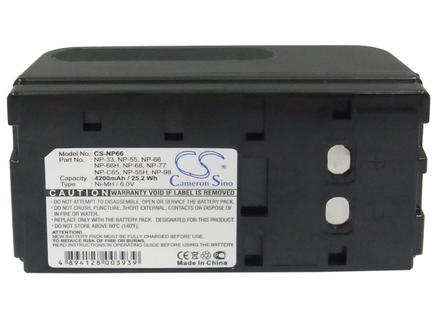 Replacement Battery for SANYO ES88 – Camera – 4200mAh / 25.20Wh / 6.0V