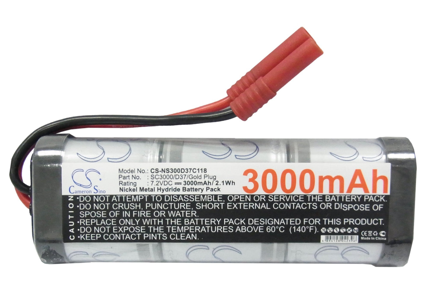 Replacement Battery for RC CS-NS360D37C118 – Cars – 3600mAh / 7.2V