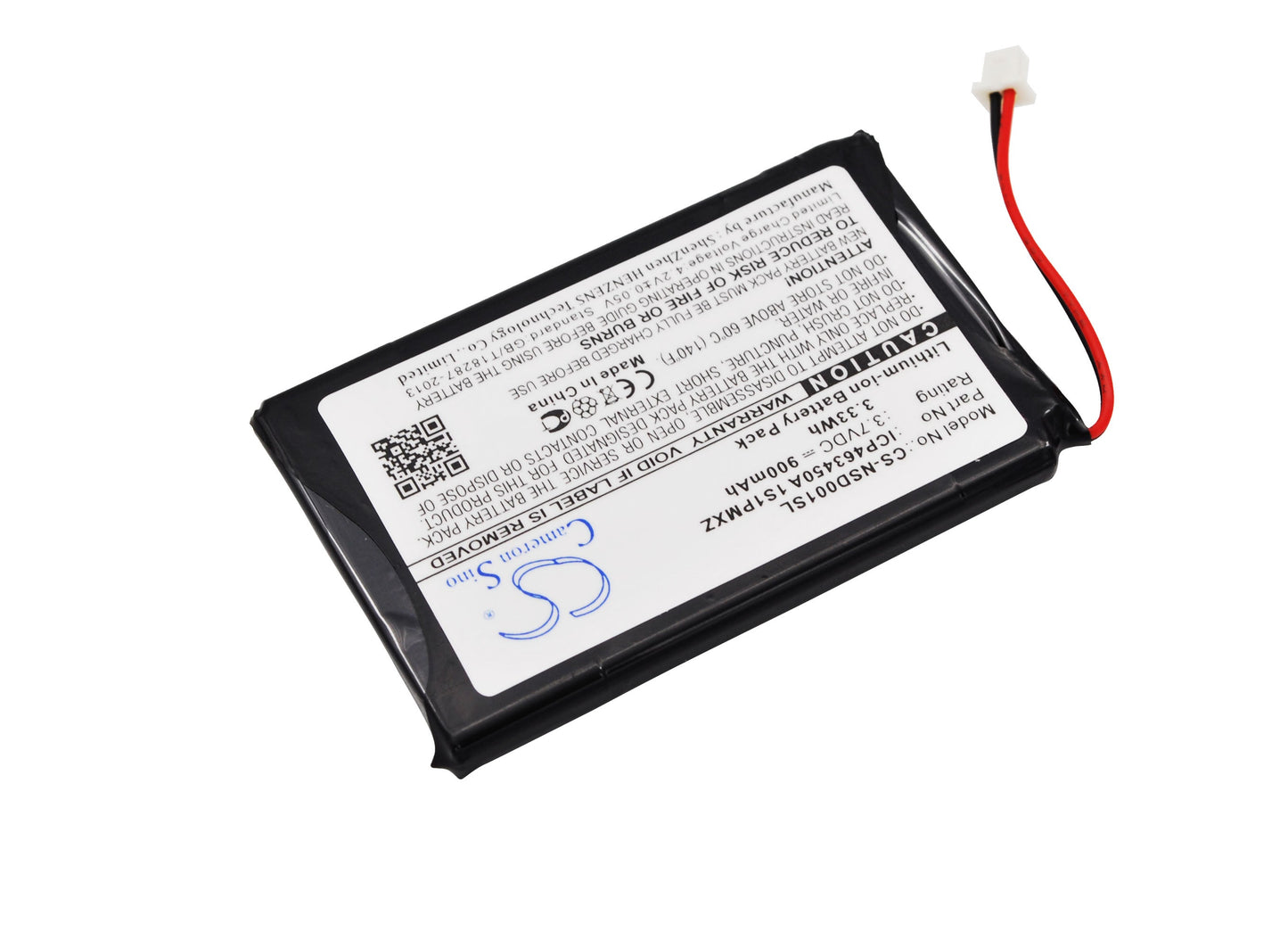 Replacement Battery for AudioVox IHDP01A – DAB Digital – 900mAh / 3.33Wh / 3.7V