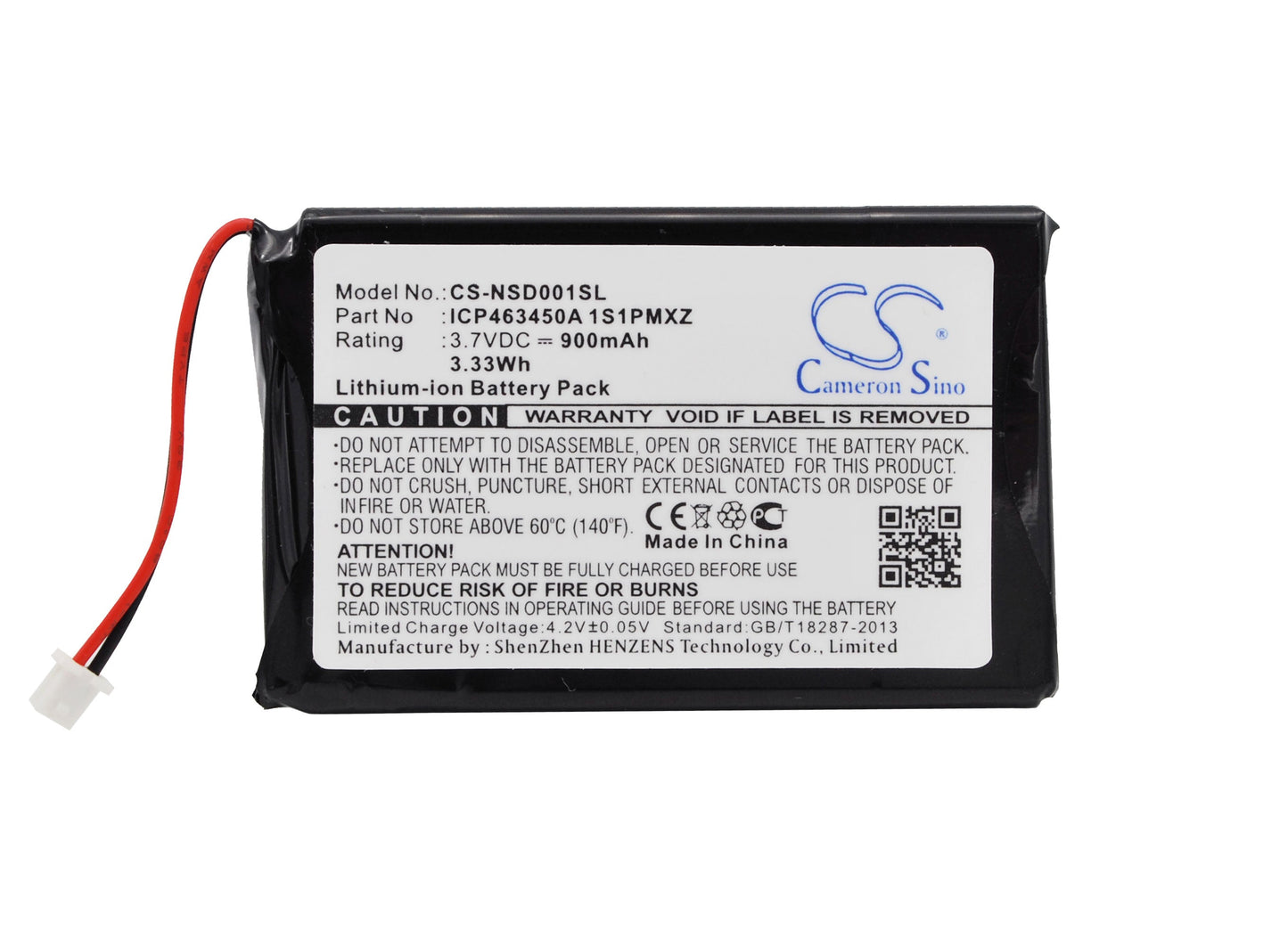 Replacement Battery for INSGINIA NS-HD01A – DAB Digital – 900mAh / 3.33Wh / 3.7V