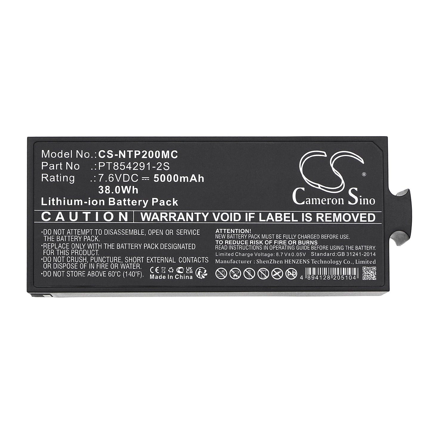 Replacement Battery for Insta360 Pro – Camera – 5000mAh / 38.0Wh / 7.6V