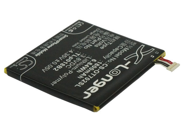 Replacement Battery for TCL  P600 – Mobile, SmartPhone – 1800mAh / 6.84Wh / 3.8V