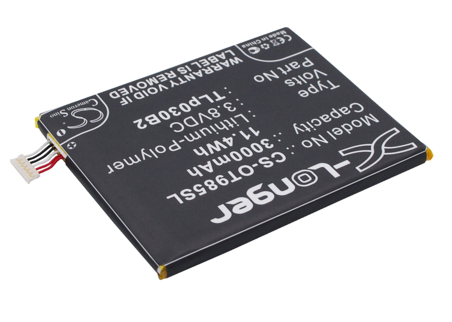 Replacement Battery for Vodafone OT-985N – Mobile, SmartPhone – 3000mAh / 11.40Wh / 3.8V