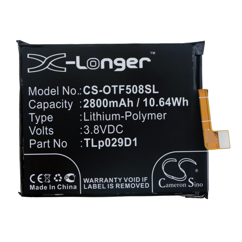 Replacement Battery for Vodafone Smart N9 – Mobile, SmartPhone – 2800mAh / 10.64Wh / 3.8V
