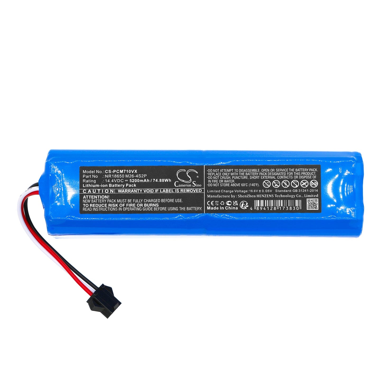 Replacement Battery for Concept VR 3120 – Vacuum – 5200mAh / 74.88Wh / 14.4V