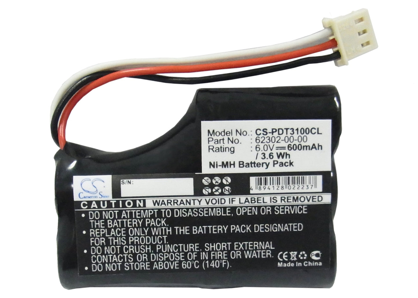 Replacement Battery for Symbol  PDT 3100 – Barcode Scanner – 750mAh / 6.0V