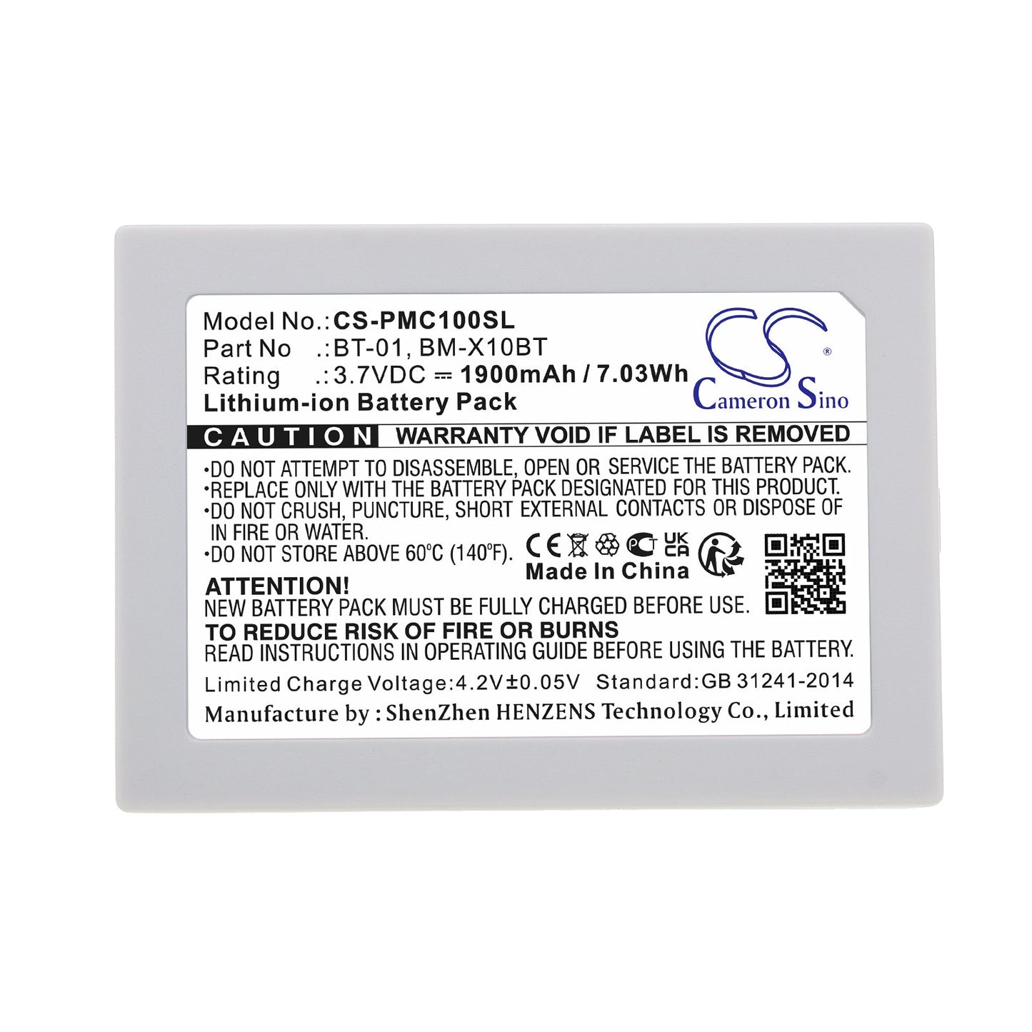 Replacement Battery for Pliant 00004394 – Wireless Headset – 1900mAh / 7.03Wh / 3.7V