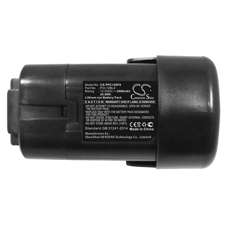 Replacement Battery for Porter Cable PCL120CRC – Power Tools – 2000mAh / 24.0Wh / 12.0V
