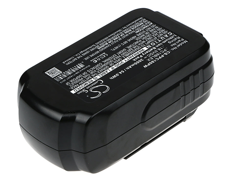 Replacement Battery for Porter Cable PC18AG – Power Tools – 3000mAh / 54.00Wh / 18.0V