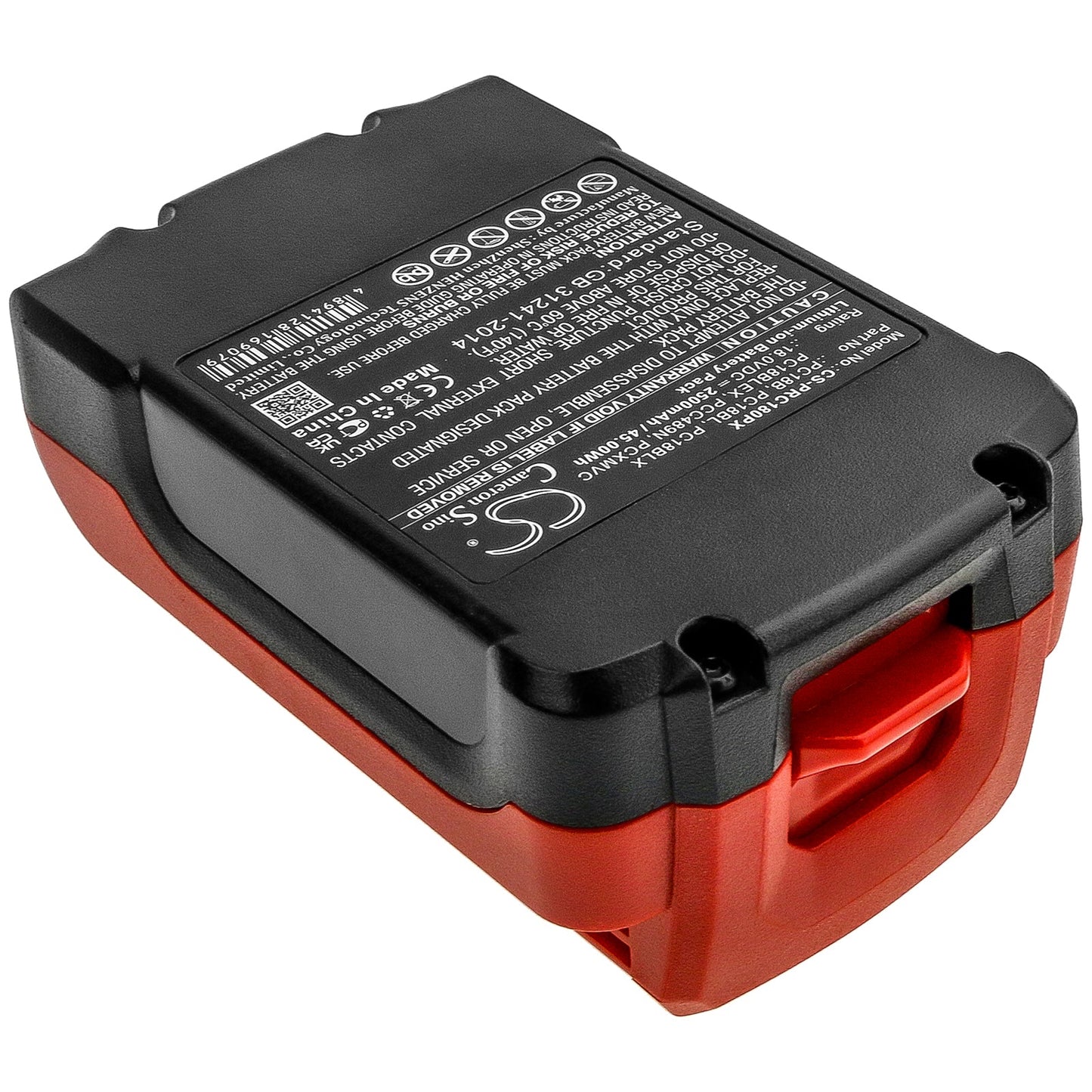 Replacement Battery for Porter Cable PC1800D – Power Tools – 2500mAh / 45.00Wh / 18.0V