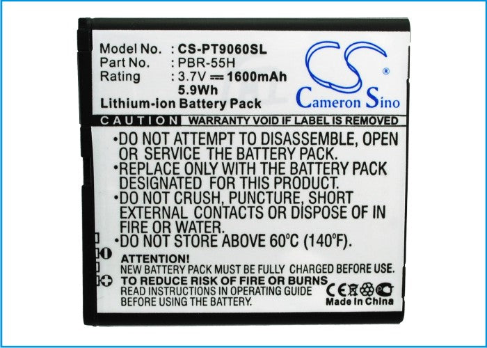 Replacement Battery for Pantech P9060 – Mobile, SmartPhone – 1600mAh / 3.7V