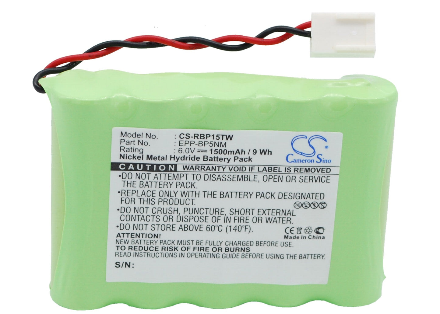 Replacement Battery for Ritron & RT-15H – Two-Way Radio – 1500mAh / 6.0V