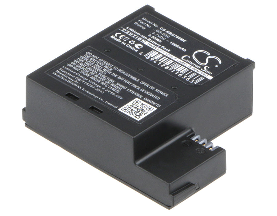Replacement Battery for Rollei 7S WiF – Camera – 1500mAh / 5.55Wh / 3.7V